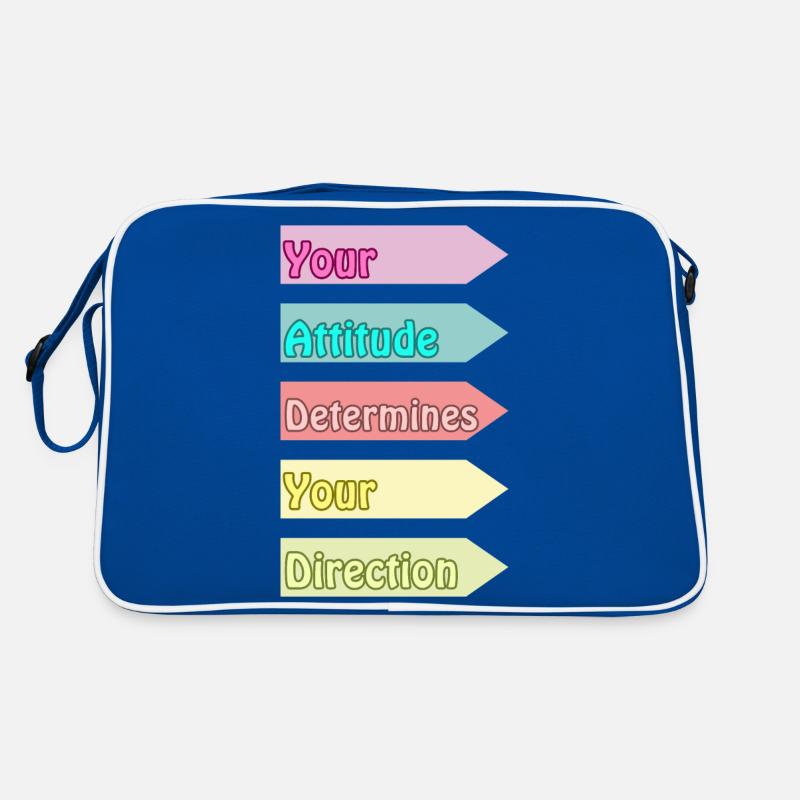 Your Attitude Determines Your Direction Retro Bag