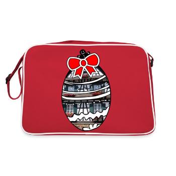 Oeuf de Pâques Alsace - Sac Retro - rouge/blanc - Dos