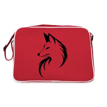 Fox Foxes - Retro Bag - red/white - Back