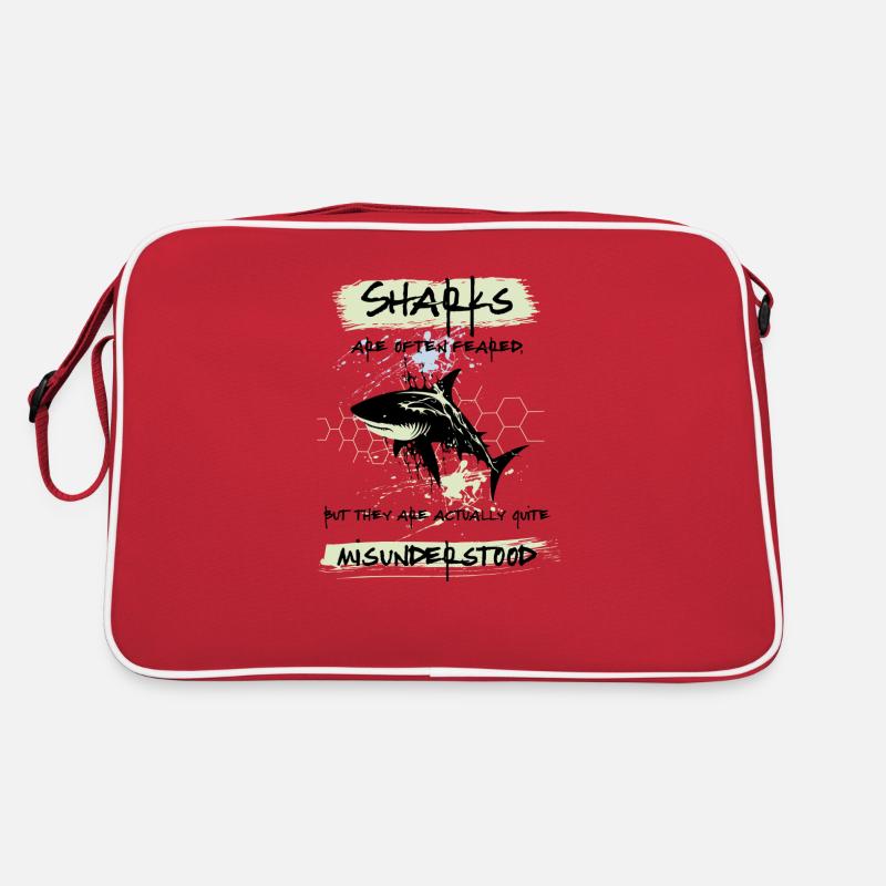 Hai design with a fact - Retro Bag - red/white