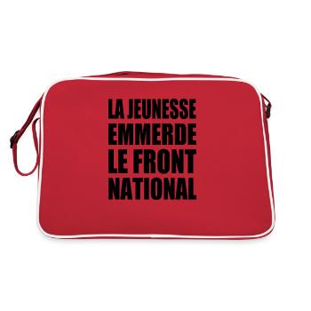 la jeunesse emmerde front national - Sac Retro - rouge/blanc - Dos