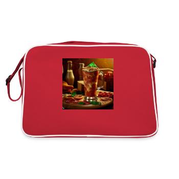 the pizza Drink flavour - Retro Bag - red/white - Back