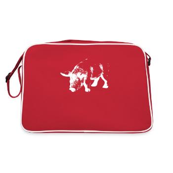 Animal welfare pig - Retro Bag - red/white - Back