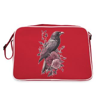 Corbeau - Sac Retro - rouge/blanc - Dos