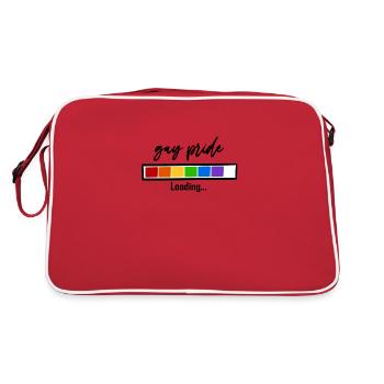 Gay Pride LGBT Pride Rainbow Gay Festival - Retro Bag - red/white - Back