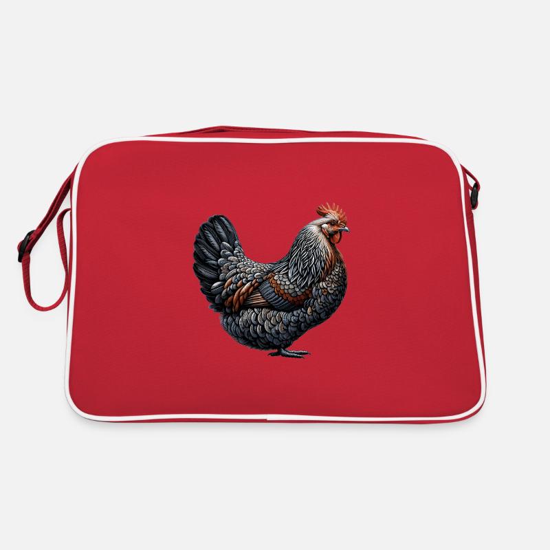 Drôle De Poulet Poulet Drôle Image Sac Retro