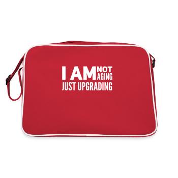 I am not aging, just upgrading - Retro Bag - red/white - Back