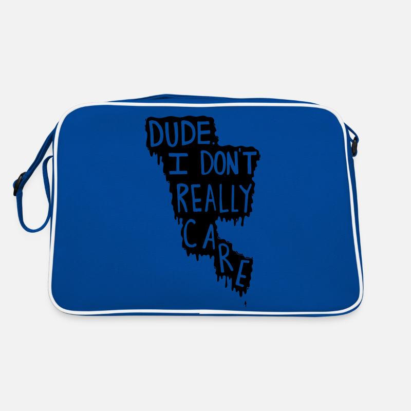 Dude. I Don't Really Care. Retro Tasche