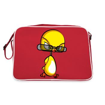 Birdy Yellow Bird Nerd - Sac Retro - rouge/blanc - Dos