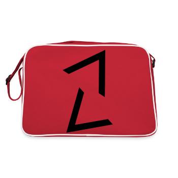 Forme géométrique triangle - Sac Retro - rouge/blanc - Dos
