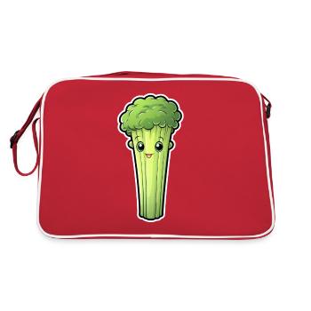 Céleri ou céleri kawaii - Sac Retro - rouge/blanc - Dos