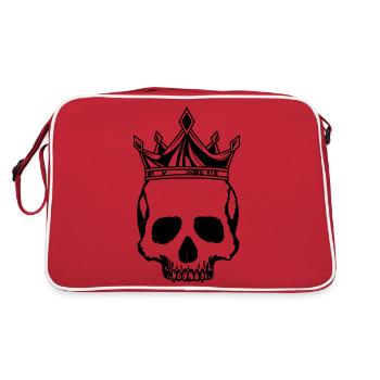Couronne du roi du crâne - Sac Retro - rouge/blanc - Dos