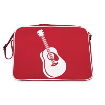 guitare - Sac Retro - rouge/blanc - Dos