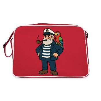 Bande dessinée de marin - Sac Retro - rouge/blanc - Dos
