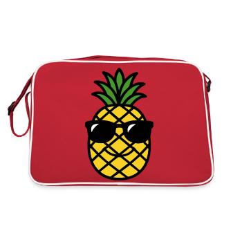 Tête d'Ananas - Sac Retro - rouge/blanc - Dos