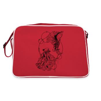Betta -Tattoo Look - Aquarium - Sac Retro - rouge/blanc - Dos