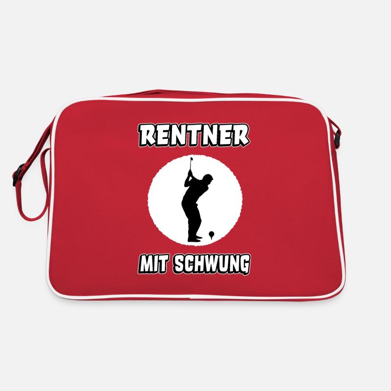 Golfen Golfer Golf Rentner Opa lustiger Spruch Retro Tasche