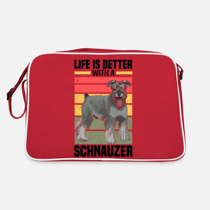 Schnauzer Hund Retro Tasche