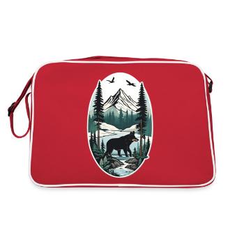 Wilderness Serenity - Retro Bag - red/white - Back