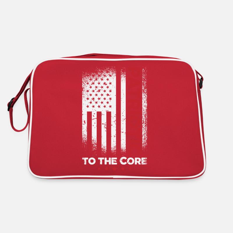 Patriotisme Drapeau américain Jour de l’indépendance Sac Retro