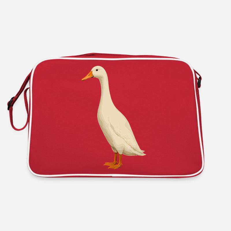 Duck Ducks Funny Ducks Duck Breeding Retro Bag