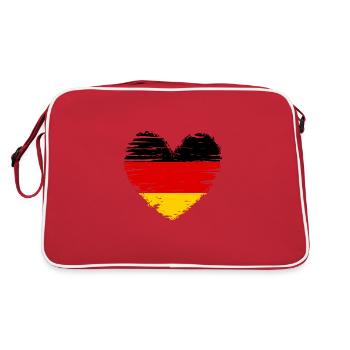 Drapeau drapeau drapeau de l’Allemagne - Sac Retro - rouge/blanc - Dos