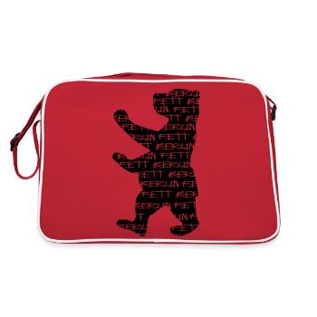 Fett Berlin - Retro Bag - red/white - Back
