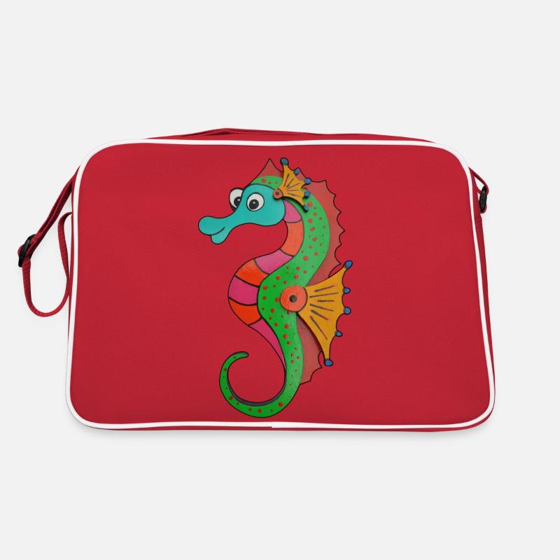 Seepferdchen Retro Tasche