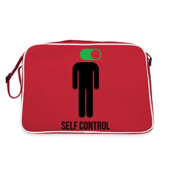 Lustiges Bild Witzig Humor Geschenkidee - Retro Tasche - Rot/Weiß - Hinten