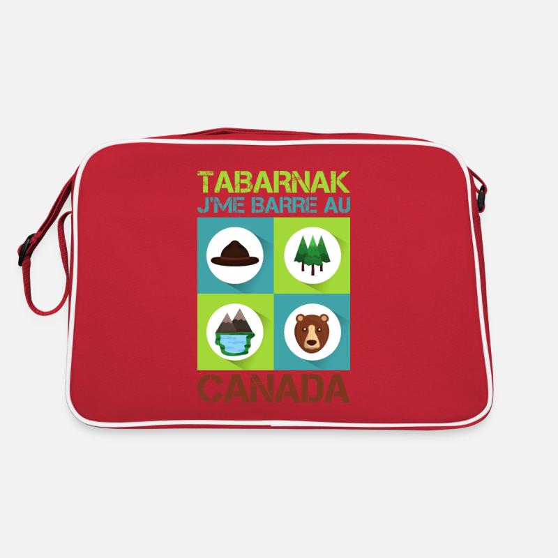 Tabarnak Je Me Barre Au Canada, Feuille D'érable Sac Retro