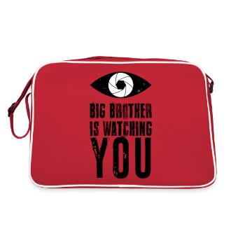 Big Brother vous contrôle - Sac Retro - rouge/blanc - Dos