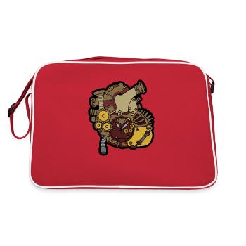 Steampunk du coeur - Sac Retro - rouge/blanc - Dos