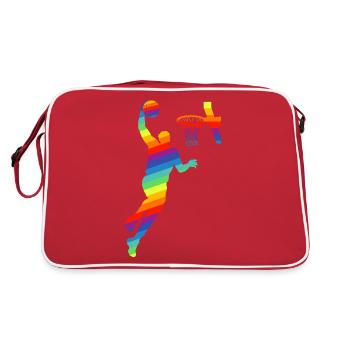 Basketball Men - Retro Bag - red/white - Back