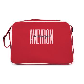 Aveyron is beautiful - Retro Tasche - Rot/Weiß - Hinten