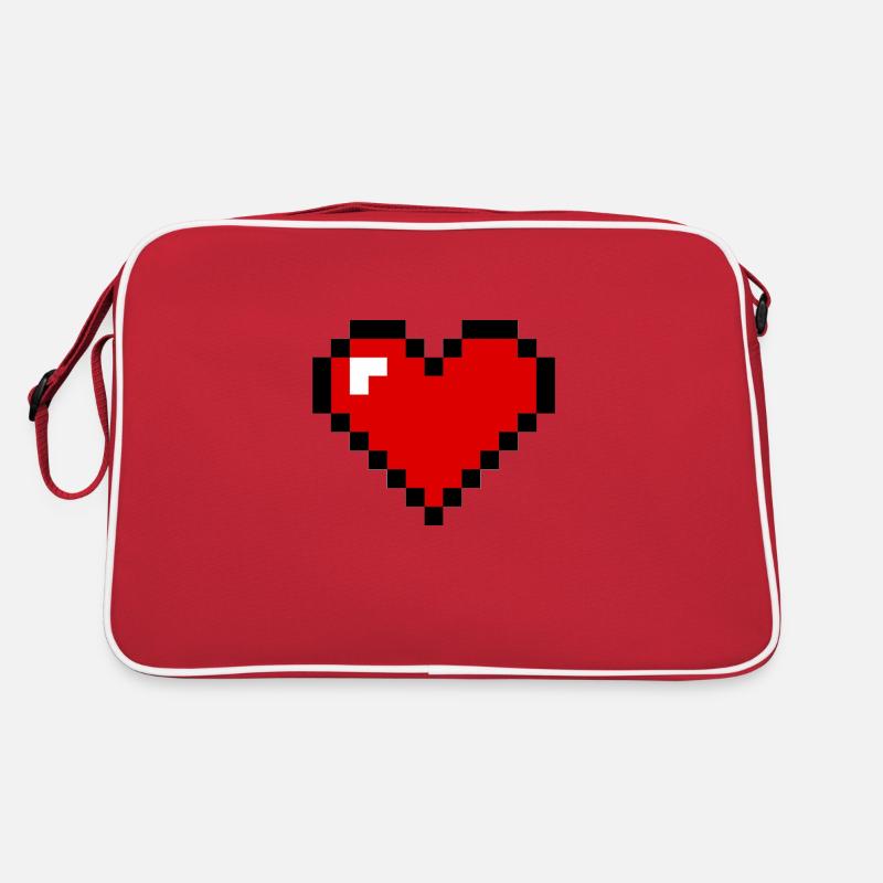 pixel heart Retro Bag