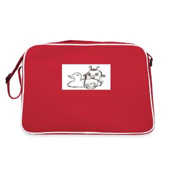 L’un dans l’autre - Sac Retro - rouge/blanc - Dos