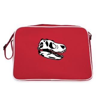 La tête de Dino - Sac Retro - rouge/blanc - Dos