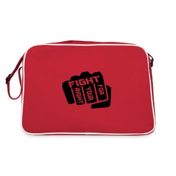 battez-vous pour votre droit - Sac Retro - rouge/blanc - Dos