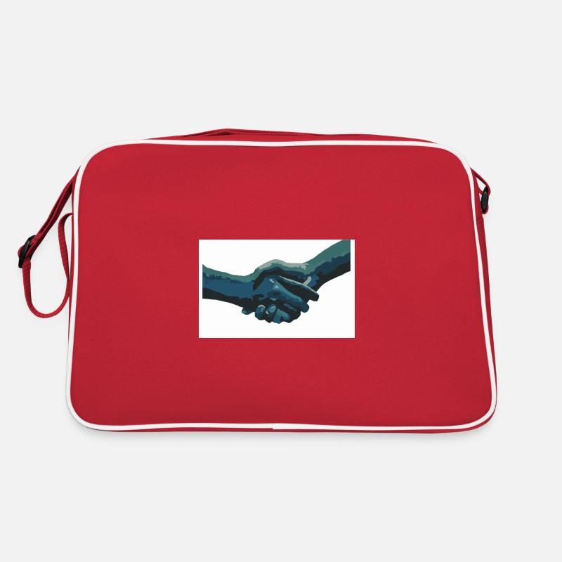 hand in hand - Retro Bag - red/white