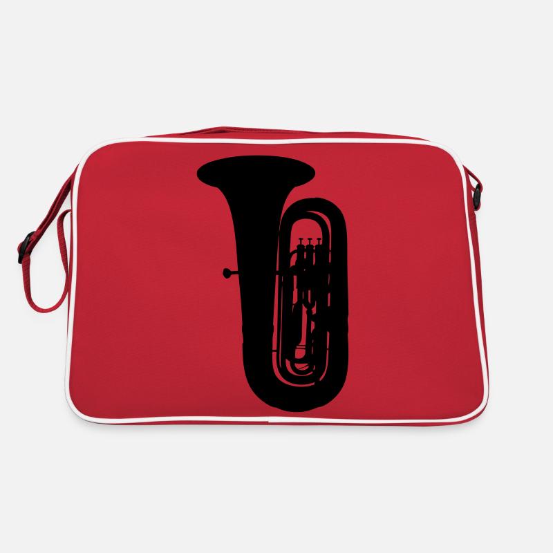 Tuba - Retro Tasche - Rot/Weiß