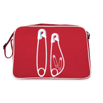 Annonce jumeaux filles biologiques - Sac Retro - rouge/blanc - Dos