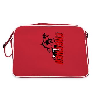 Loup tchétchène tchétchène borz - Sac Retro - rouge/blanc - Dos