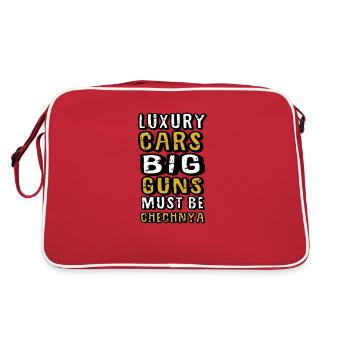 Mode de vie en Tchétchénie. Rêves Tchétchènes - Sac Retro - rouge/blanc - Dos