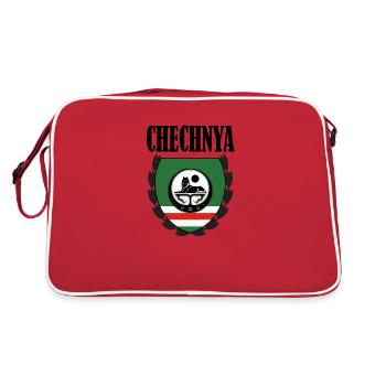 Drapeau tchétchène cool, vacances en Tchétchénie, fier tchétchène - Sac Retro - rouge/blanc - Dos