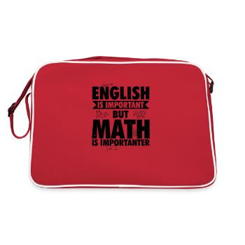 Professeur de mathématiques | Cadeaux de mathématicien mathématique - Sac Retro - rouge/blanc - Dos