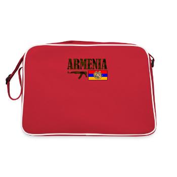 Armenia Flag, Armenian Flag, Armenia Power - Retro Bag - red/white - Back