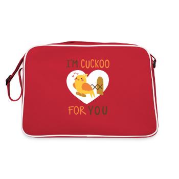 je suis coucou pour toi en disant drôle - Sac Retro - rouge/blanc - Dos