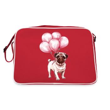 Carlin avec ballons - Sac Retro - rouge/blanc - Dos