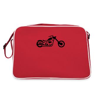 Cadeau de mécanicien motard motard croiseur motard - Sac Retro - rouge/blanc - Dos