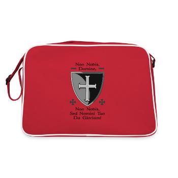 Templerschild - Retro Tasche - Rot/Weiß - Hinten